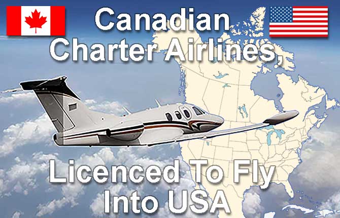 Canadian charter flights to the USA directory banner
