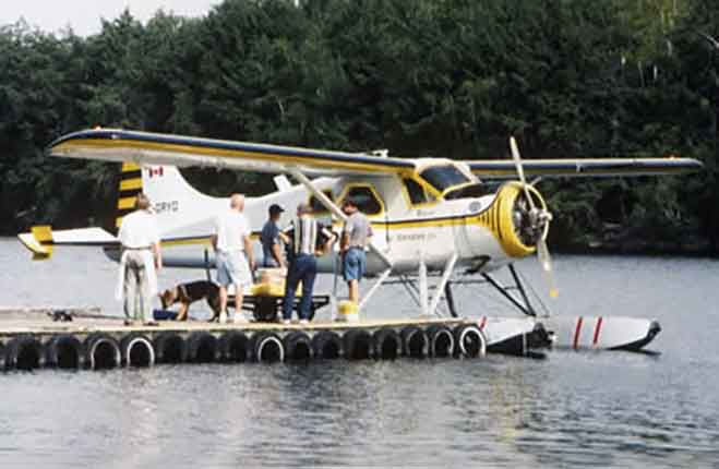 Tornados Air Services seaplane charter in Port Loring, Ontario